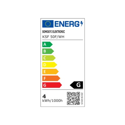 LED-es sorolható, villogó jégcsap fényfüzér - KSF 50F/WH